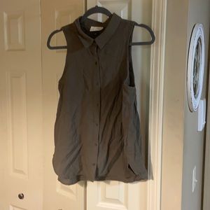 Army Green button up tank